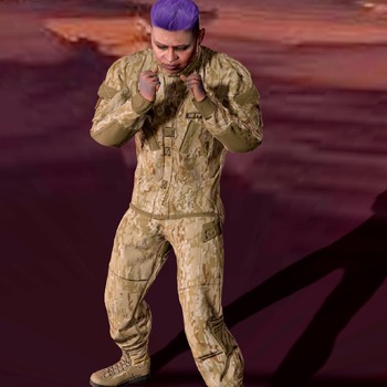 Soldado y Montura del Desierto
