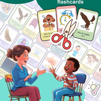 Why Questions – Printable PDF Flashcards (32 Questions / 64 Cards)