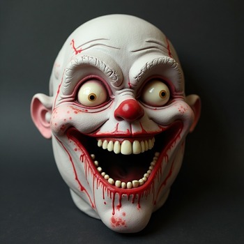 Author Jerome.C.House (American,1991) Cursed Happy Silicone Mask