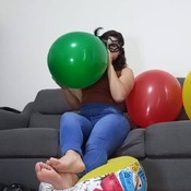 Balloons blow and pop by Alice!!!