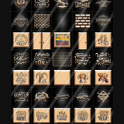 black design 40 textures for imvu creators  (plus gift pack)