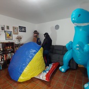 Blow by pump biggest beachbal!! By Alice