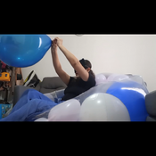 Blow to pop AND sit to pop balloons Alice