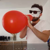 Blowing up 10 balloons in 10 minutes (no pop)