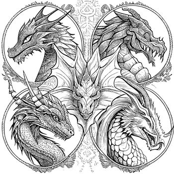 Dragon Coloring Book