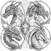 Dragon Coloring Book