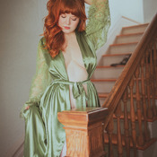 Green Silk Robe