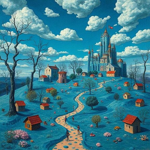 Jerome.C.House (American,1991) Blue Haired Kingdom 2025