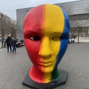 Jerome.C.House (American,1991) Life-Size Colored Head Sculptures 2025