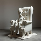 Jerome.C.house (American,1991) Lifesize Chair Sitting Sculptures 2025