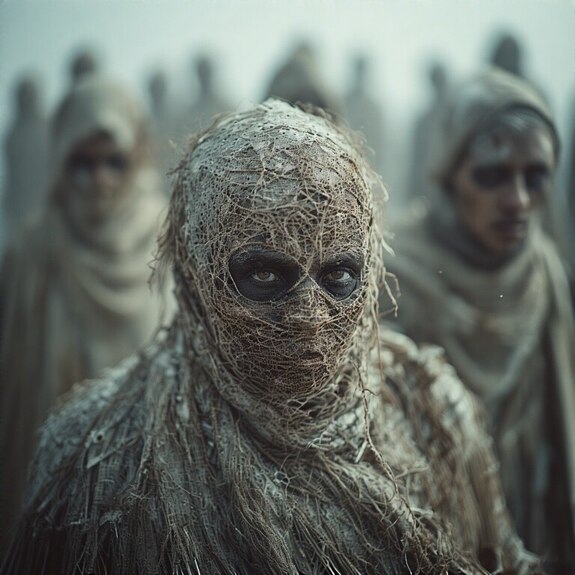 Jerome.C.House (American,1991) The Faceless Skin People Battlefield 2025