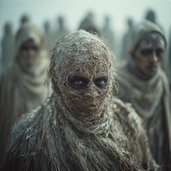 Jerome.C.House (American,1991) The Faceless Skin People Battlefield 2025