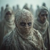 Jerome.C.House (American,1991) The Faceless Skin People Battlefield 2025