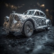 Jerome.C.House (American,1991) Metallic Silver Town 2025