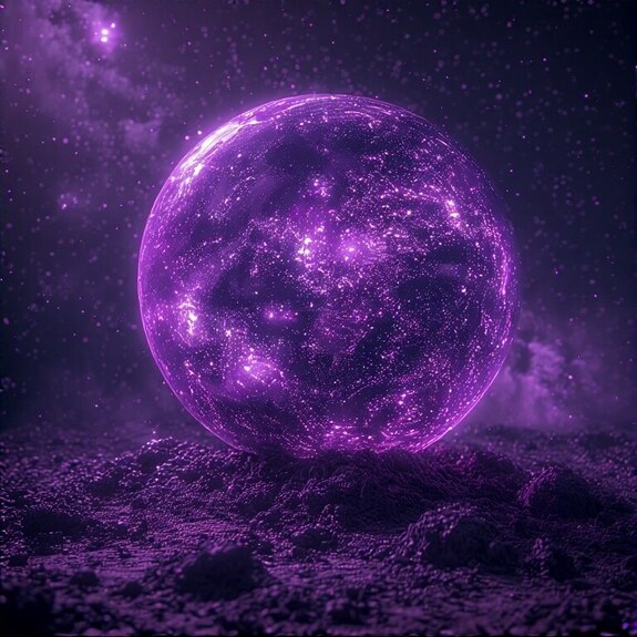 Jerome.C.House (American,1991) Purple Earth World 2025