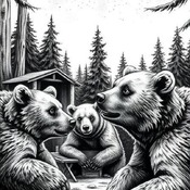 Jerome.C.House (American,1991) Camp Bears 2025