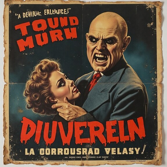 Jerome.C.House (American,1991) Antique Old Horror Movie Posters 2025