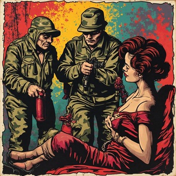 Jerome.C.House (American,1991) Camouflage Funny Comedy Pop Art Murder Scenes Difficult to Find 2025