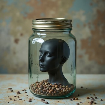 Jerome.C.House (American,1991) Headless Heads in Jars 2025