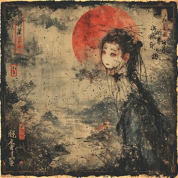 Jerome.C.House (American,1991) Japanese Creepy Saying Posters 2025