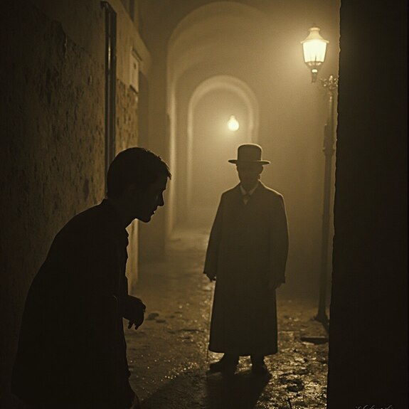 Jerome.C.House (American,1991) Old Film Sepia Tone Mystery Scenes 2025