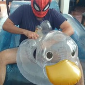 Kinky small inflatable video