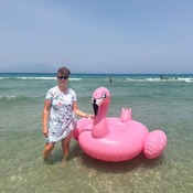 Nina and Zuzana photocollection with inflatables