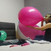 Tuftex 24 blow to pop and sit to pop!! Alice and Julie!!