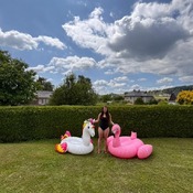 Zuzana photo set 1 (Inflatables in the garden)