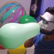 28 minutes blowing up balloons!!!