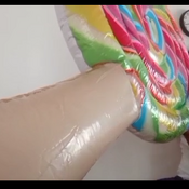 59 minutes blowing up inflatables!!!