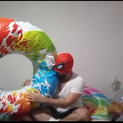 59 minutes blowing up inflatables!!!