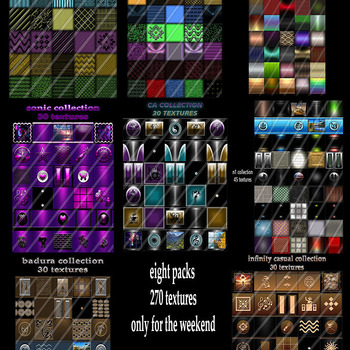 eight packs 270 textures only for imvu creators
