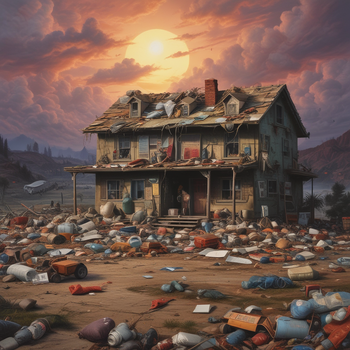 Jerome.C.House (American,1991) Trash World 2025