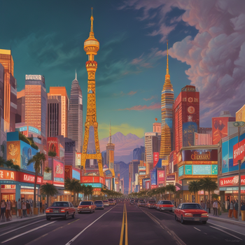 Jerome.C.House (American,1991) Las Vegas Strip 2025