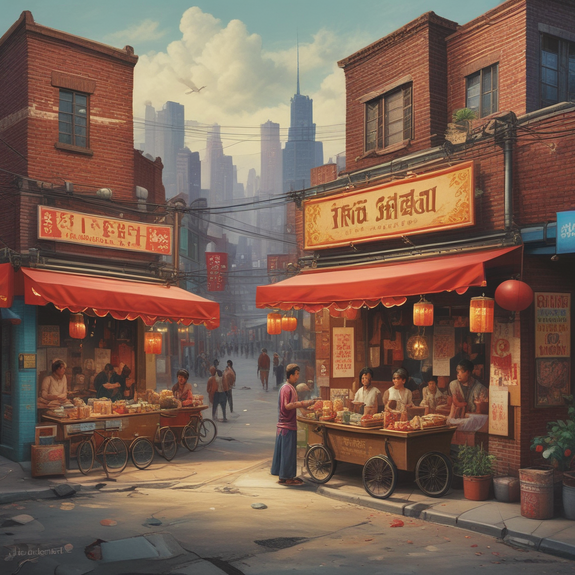 Jerome.C.House (American,1991) Chinese Street Food 2025