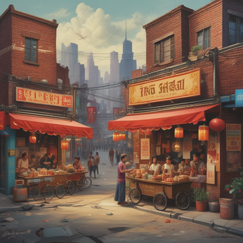 Jerome.C.House (American,1991) Chinese Street Food 2025