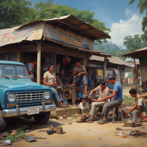 Jerome.C.House (American,1991) Davao Tyre Repair Shop 2025