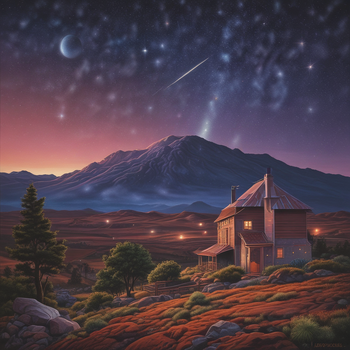 Jerome.C.House (American,1991) Meteor shower & MaunaKea West 2025