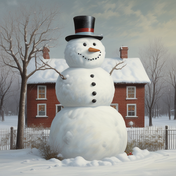 Jerome.C.House (American,1991) Snowman 2025
