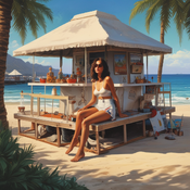 Jerome.C.House (American,1991) Teddy Weed Beach Club (Lamai)  2025