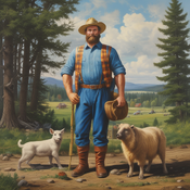 Jerome.C.House (American,1991) Paul Bunyan & Babe, MN 2025