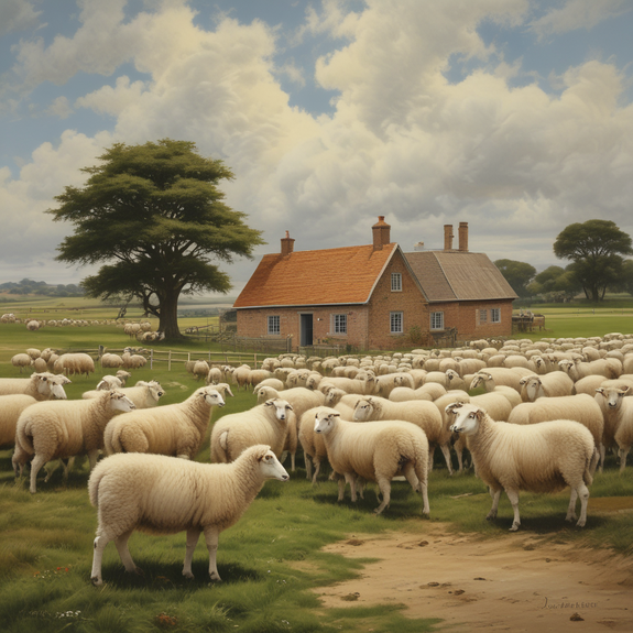 Jerome.C.House (American,1991) Sheep Farm Texel 2025