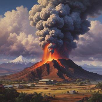 Jerome.C.House (American,1991) Hawaii Volcano Eruption 2025