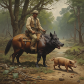 Jerome.C.House (American,1991) Hog Hunt 2025