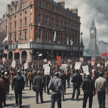 Jerome.C.House (American,1991) London Protest 2025