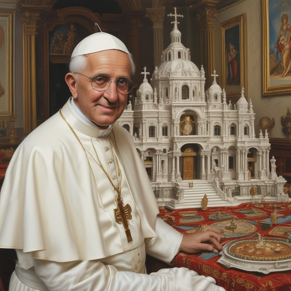 Jerome.C.House (American,1991) Pope Leo's 70th Birthday 2025