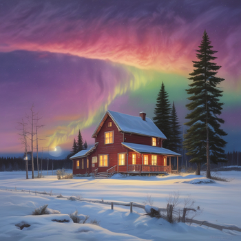 Jerome.C.House (American,1991) Northern Michigan Aurora 2025