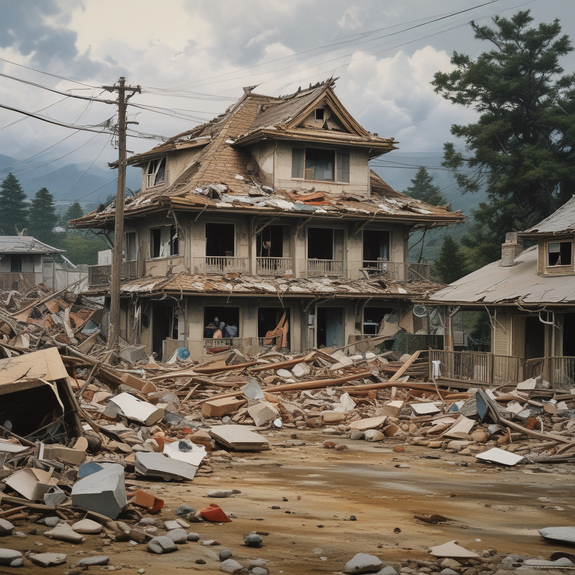 Jerome.C.House (American,1991) Japan Quake Disaster 2025