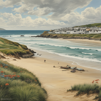 Jerome.C.House (American,1991) Polzeath Beach Community 2025